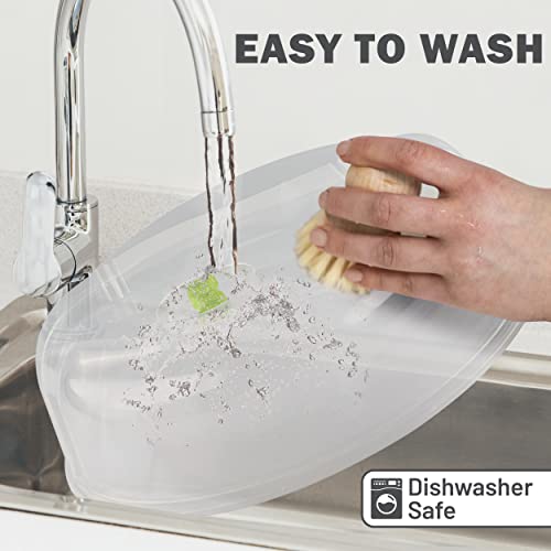 Clear Microwave Lid with Steam Vents, 10 Inch, 2 PK B488096