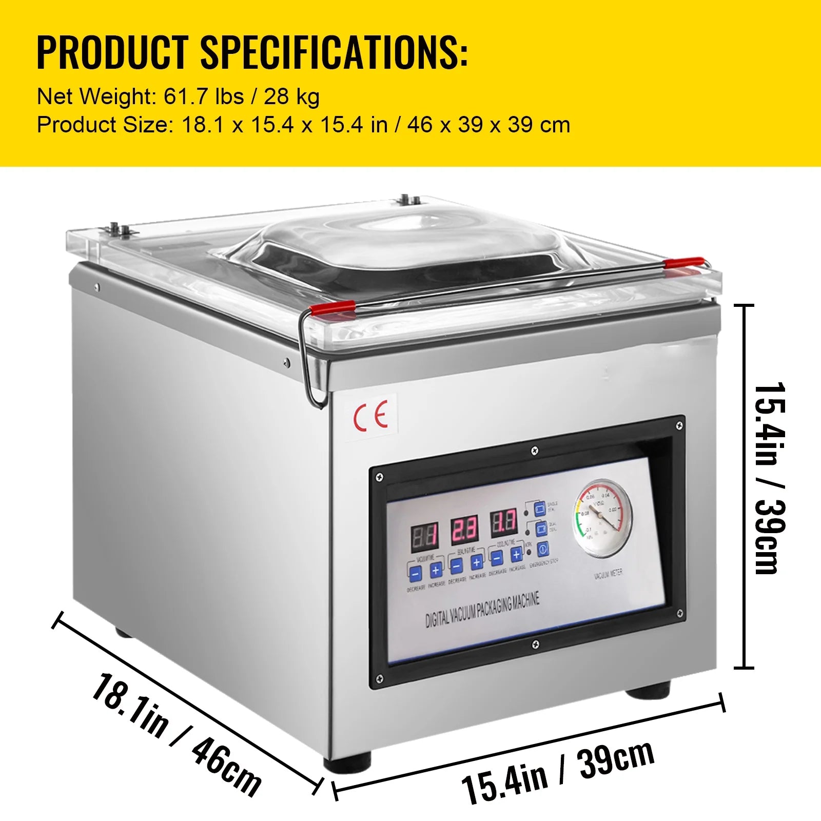 Chamber Vacuum Sealer 320mm 110v Z63330