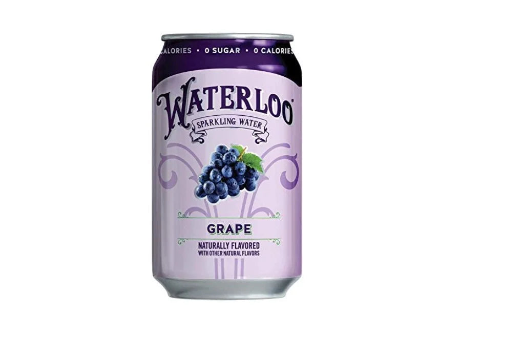 Waterloo Sparkling Water Flavor Grape, 12 Ounce - Pack Of 24 C43772