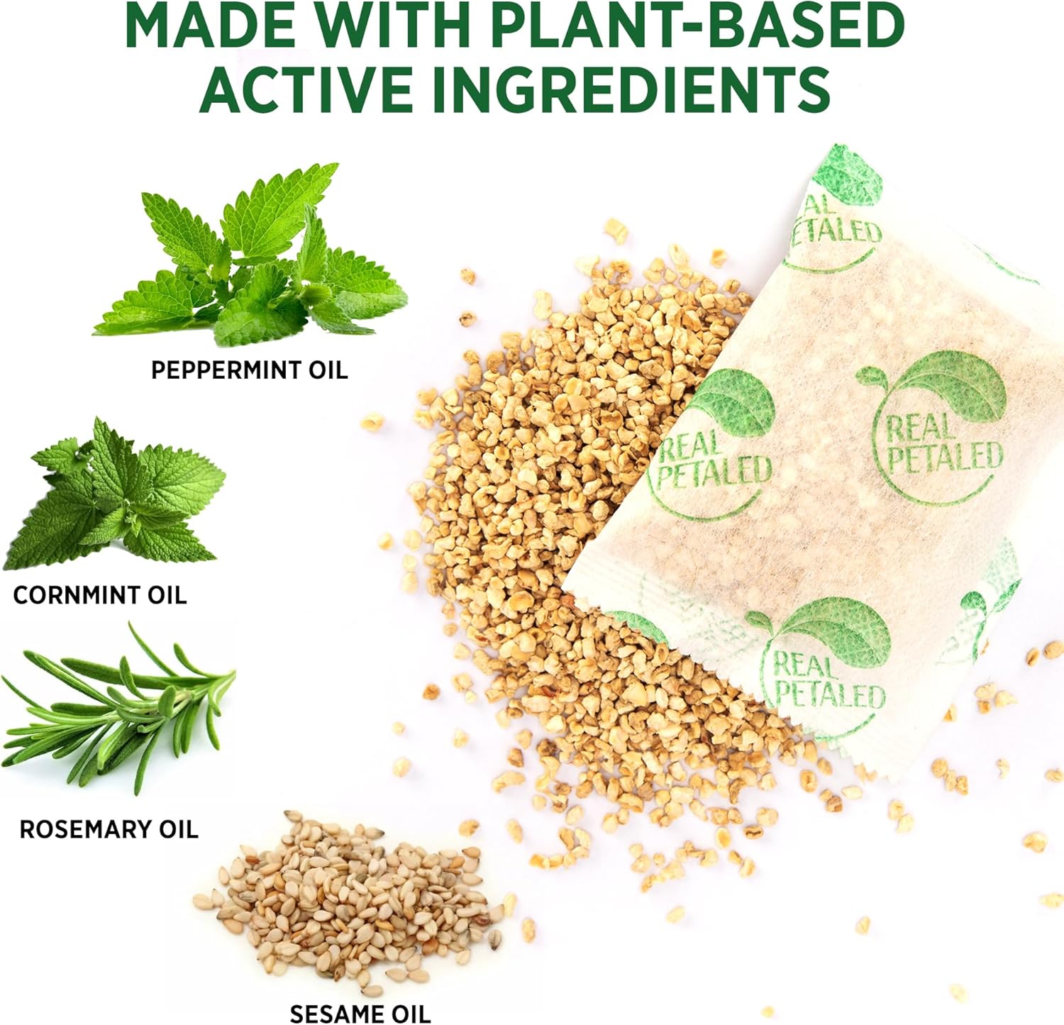 Natural Peppermint Oil Rodent Repellent Pouches, 10 Pouches T85831