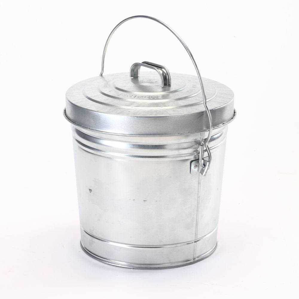 Galvanized Steel Locking Lid Seed Can with Lid B760