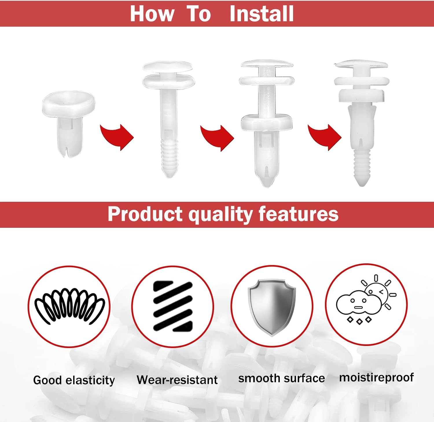 20Pcs Car Door Panel Retainer Clips G43910