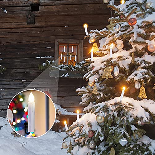 10 PCS Battery Operated Taper Candle Lights with Remote T252