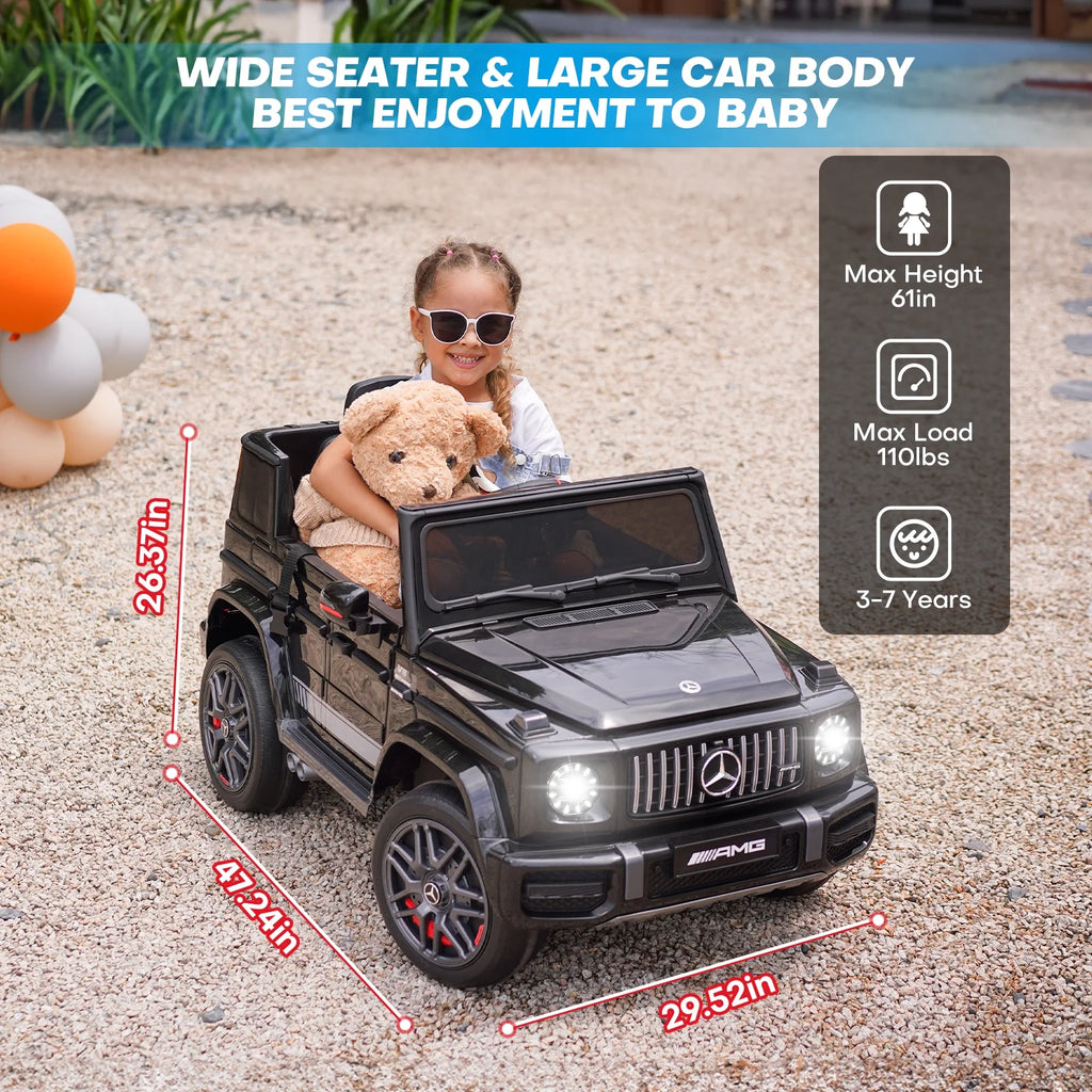 Black 12 V 10Ah Kids Ride on Car L28536