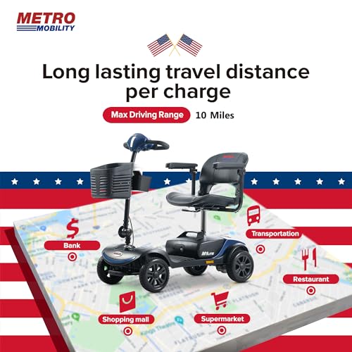 Compact 4 Wheel Electric Mobility Scooter (Purple) W664