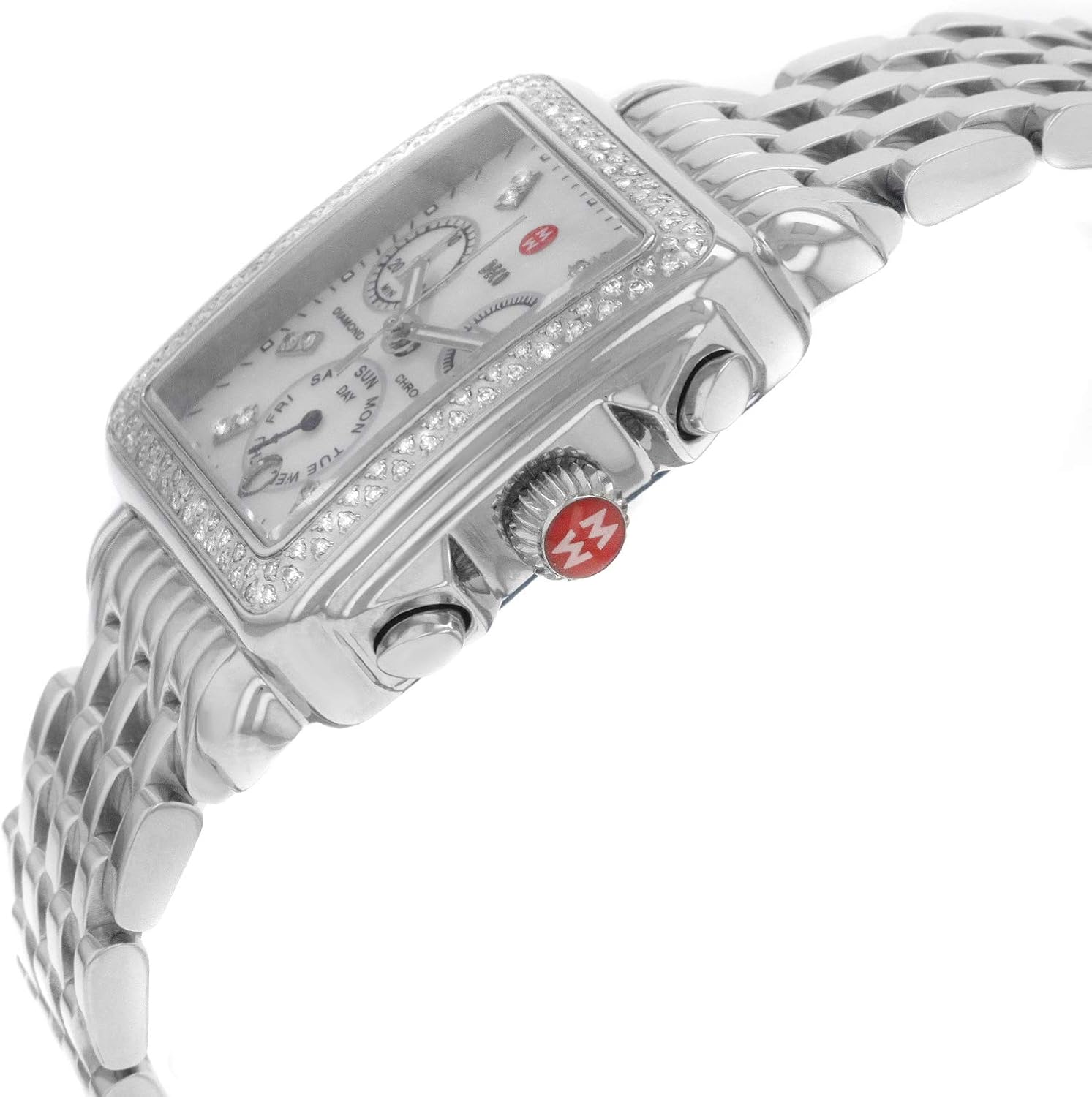 Womens Deco Day Diamond Chronograph Watch B227235