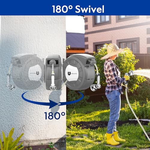 1/2 in x 110 ft Wall Mounted Garden Hose Reel P63284