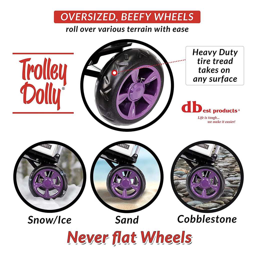 Purple Foldable Shopping Cart N459