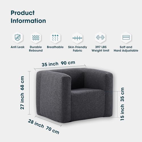 Inflatable Air Sofa with Air Pump (Blue) N65676