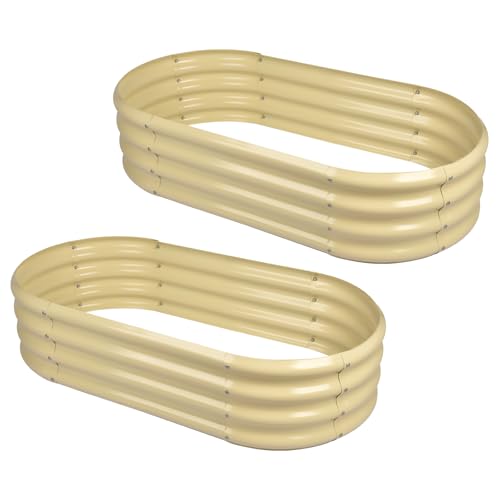2Pcs Galvanized Raised Garden Bed Kit R542