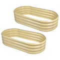 2Pcs Galvanized Raised Garden Bed Kit R542