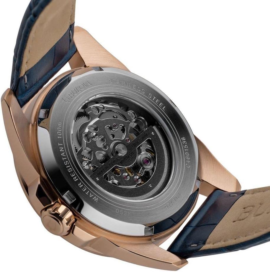 Men's Automatic Watch, 43mm, Skeleton Dial, 100M Water Resistant U537777