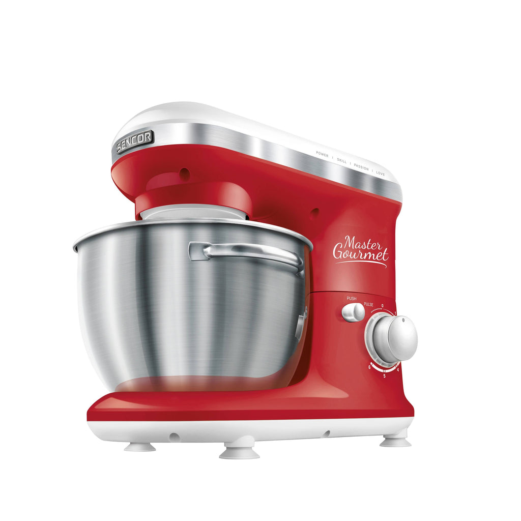 Red Stand Mixer with Pouring Shield N304356