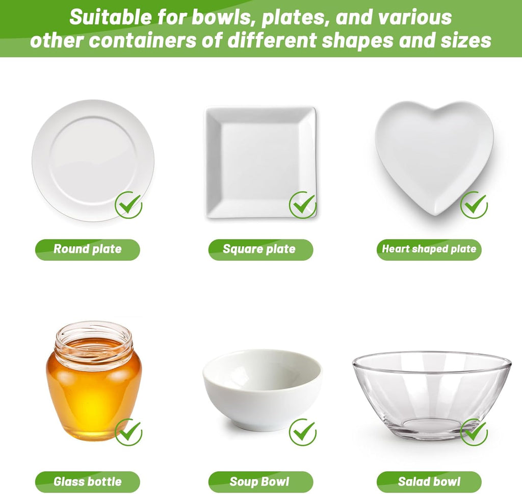 300Pcs Reusable Elastic Food Bowl Storage Covers H8236