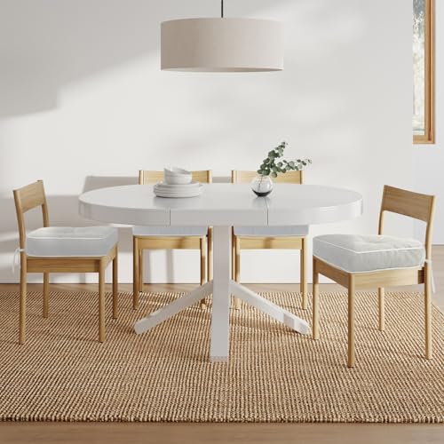 Beige 19x19 Inch Waterproof Tufted Chair Cushion Set of 2 C8824