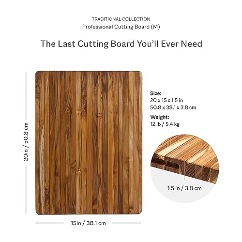 Extra Large Wood Cutting Board with Grip Handles B531212