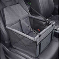 Black Pet Car Seat Booster with Clip-on Safety Leash A692987
