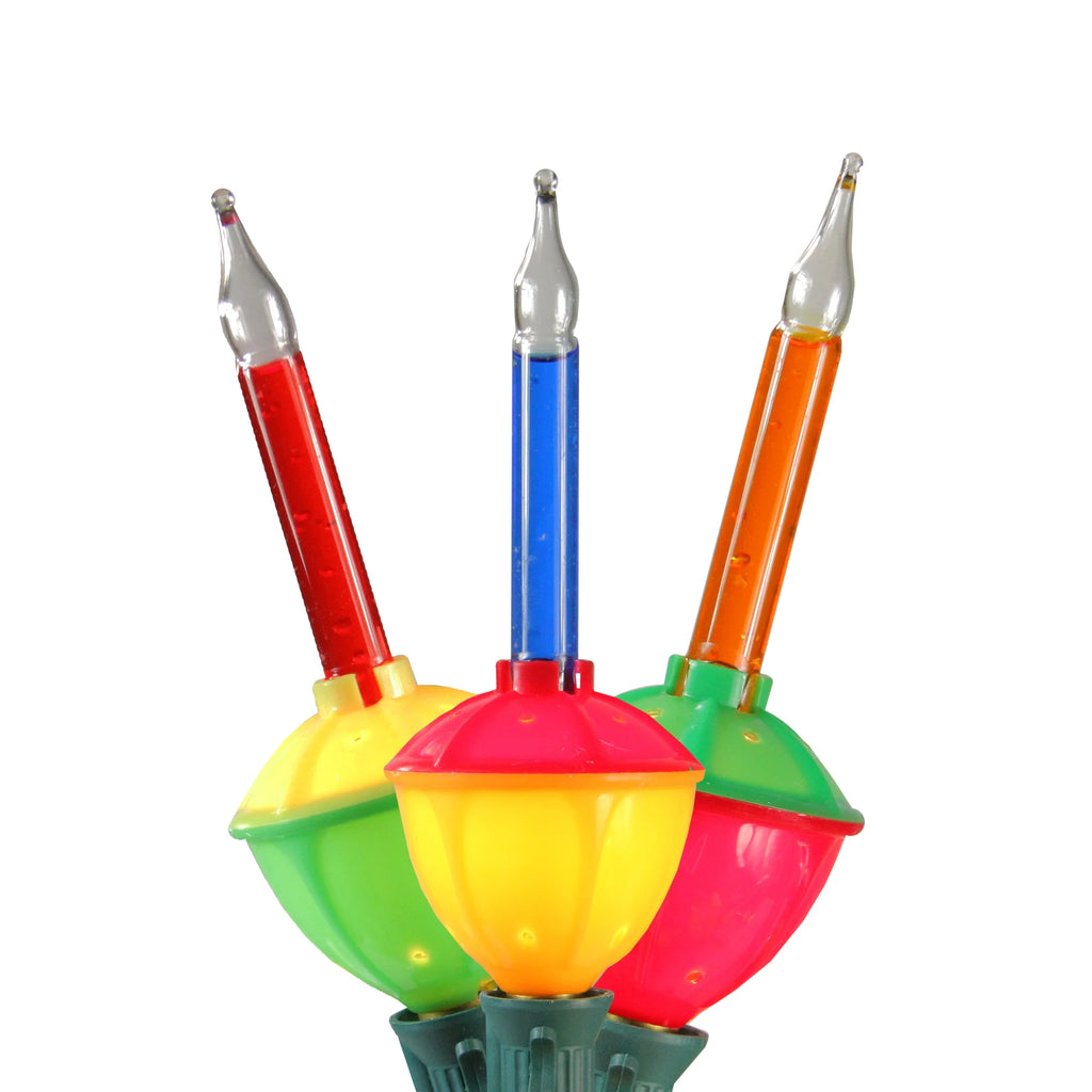 7-Count Multi Color Retro Christmas Bubble Light Set Z6182