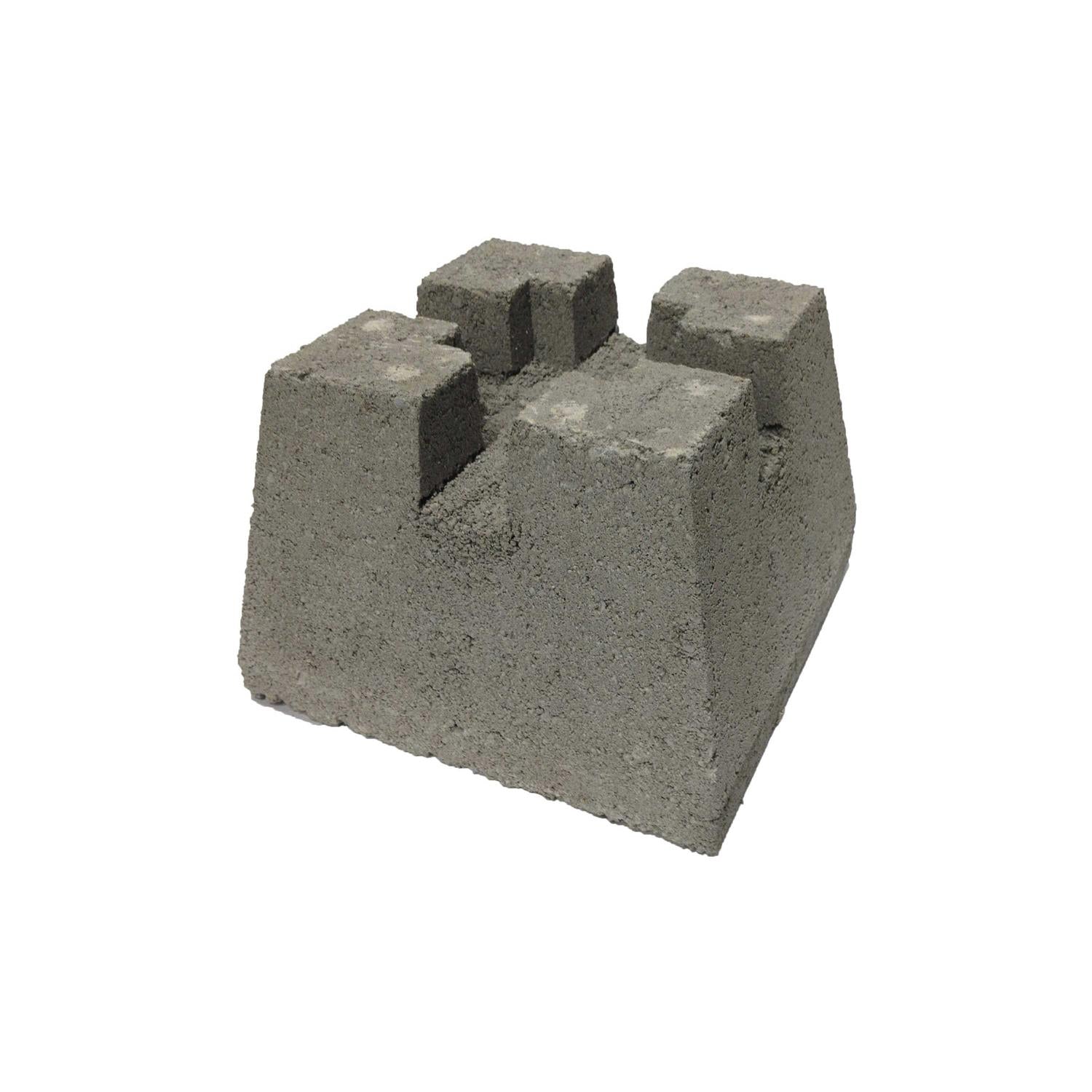 11-in W x 7-in H x 11-in L Deck Concrete Block A509931