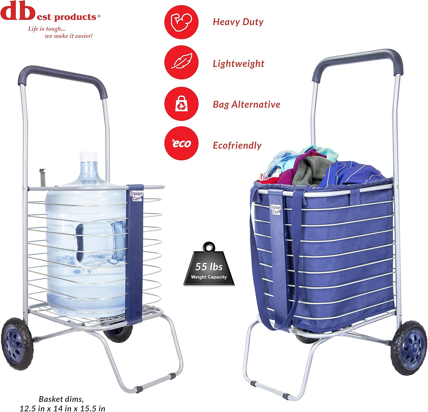 Navy Collapsible Utility Trolley V8762