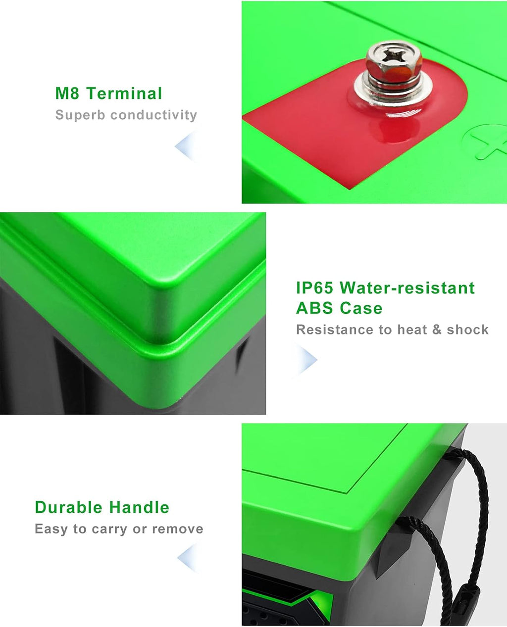 12V 400Ah Lithium Battery with 250A BMS B449001