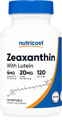 Zeaxanthin with Lutein 20mg, 120 Softgels B51094