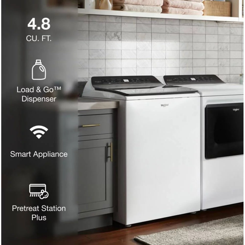 White 4.8 Cu. Ft. Top Loading Washing Machine O90690