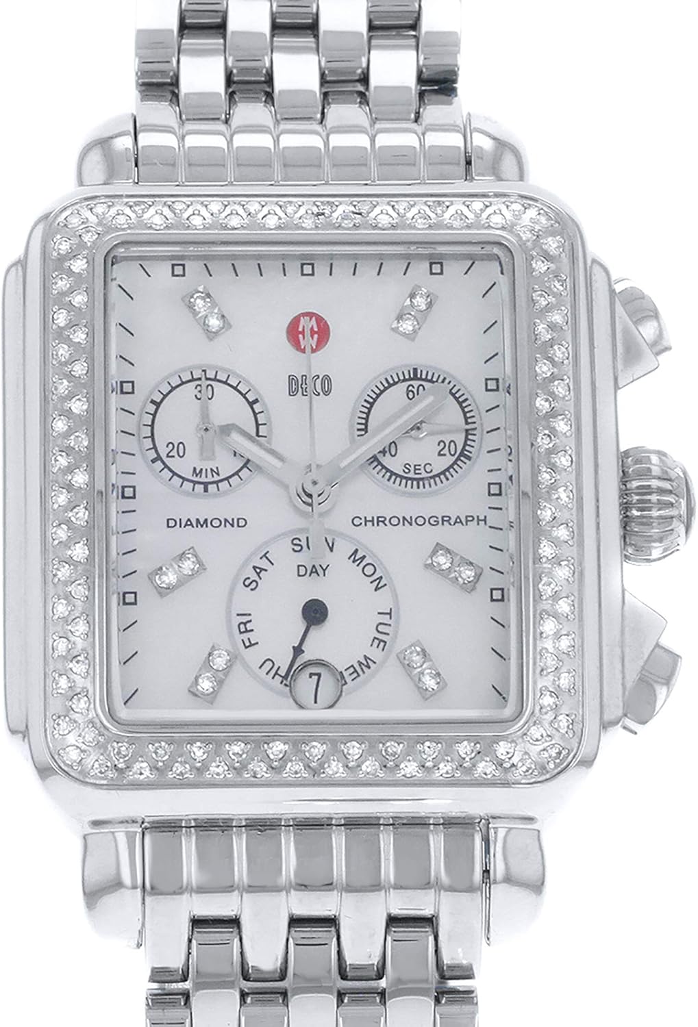 Womens Deco Day Diamond Chronograph Watch B227235