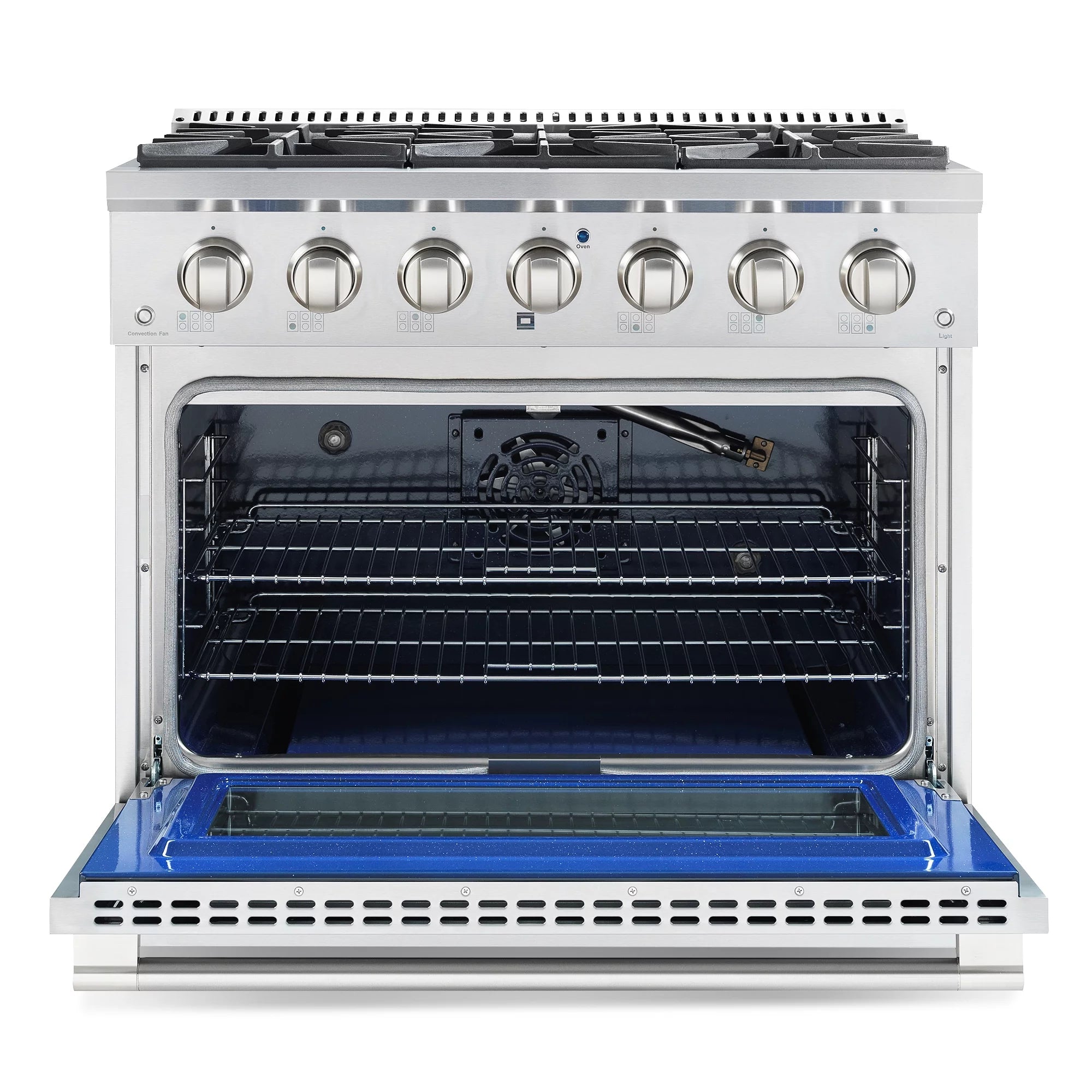 2 Piece Kitchen Appliance Package with 36" Freestanding Gas Range & 36" Under Cabinet Range Hood F658565