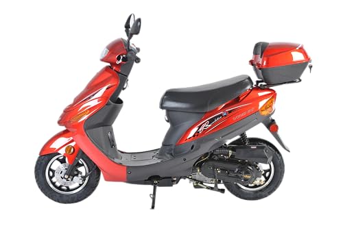 50cc Fully Automatic Scooter Moped with Matching Trunk (Black) I391352
