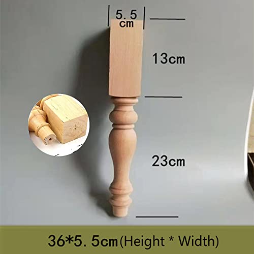 Solid Wood Furniture Legs 4pcs Wooden Table Legs Set F462003