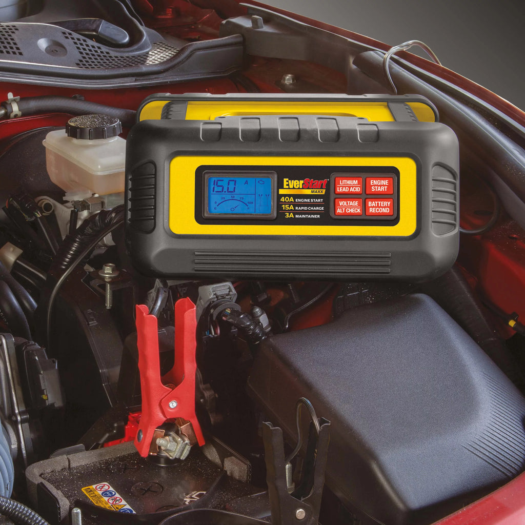 15 Amp Battery Charger and Maintainer with 40 Amp Engine Start P6963