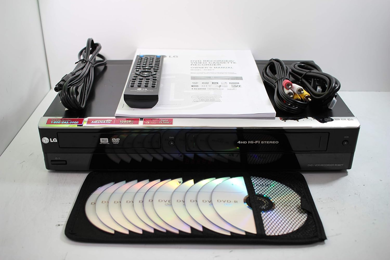VHS to DVD Recorder VCR Combo with HDMI M40841