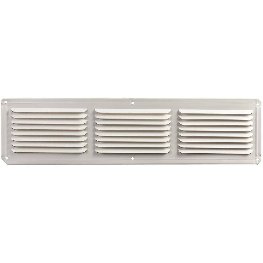 16 in. x 4 in. White Aluminum Soffit Vent (Carton of 36) T87671