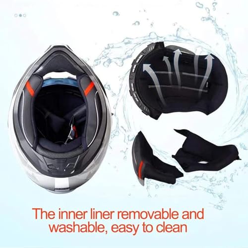 Full Face Motorcycle Helmet with HD Visor D91333