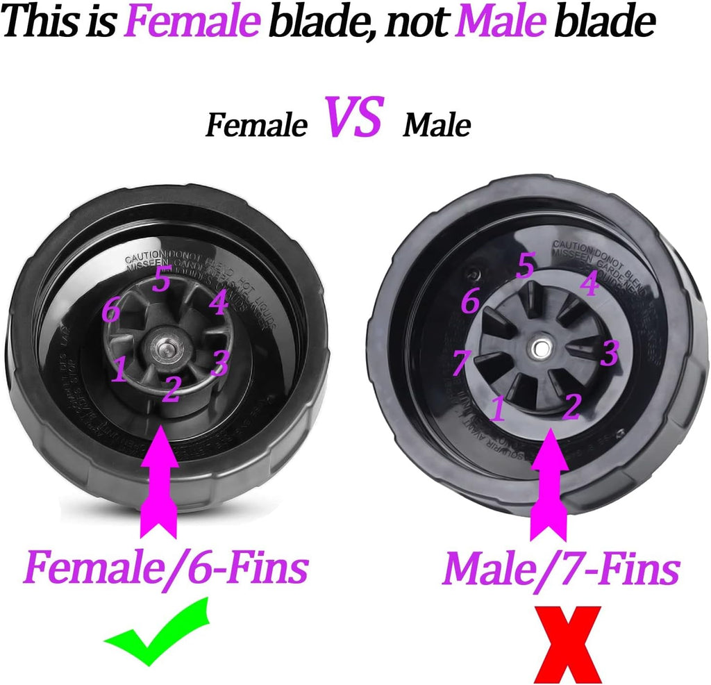 Replacement 6-Fins Female Blender Blade Parts A801327