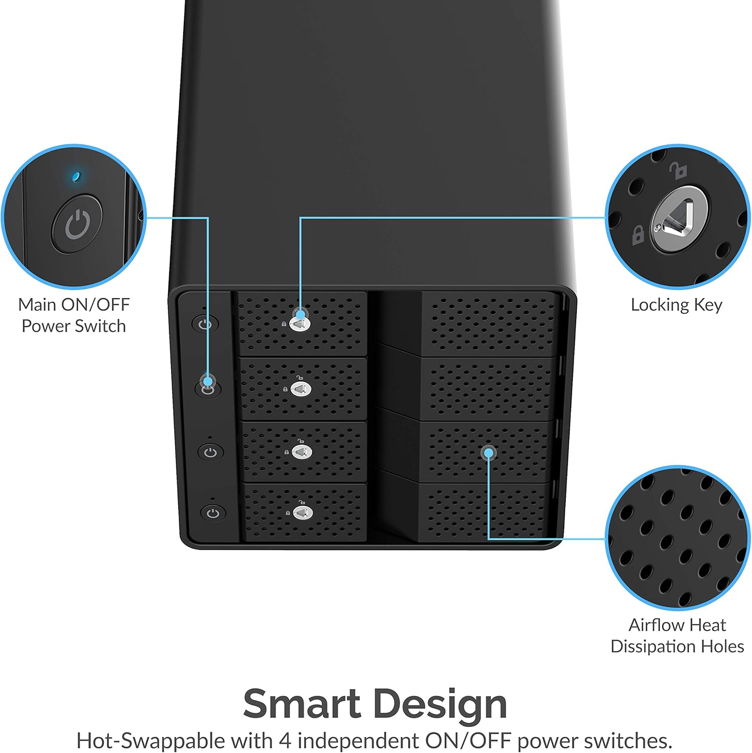 USB 3.0 to SATA Dual Bay External Hard Drive Docking Station for 2.5 or 3.5in HDD, SSD with Hard Drive Duplicator T3217