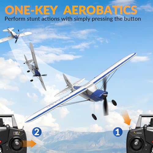RC Plane Sport Cub 500 S2 RC Airplane RTF 4 CH Remote Control Airplane with Gyro Stabilization System U551