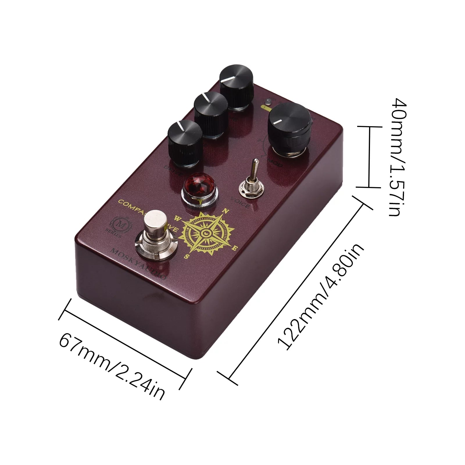 Compact Overdrive Guitar Effect Pedal W570