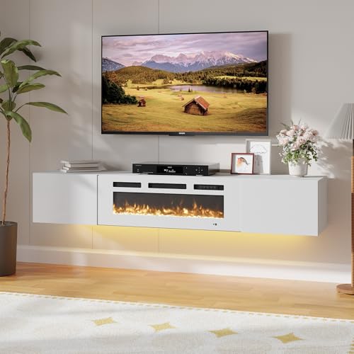 Black TV Stand with 36" Electric Fireplace Z267103