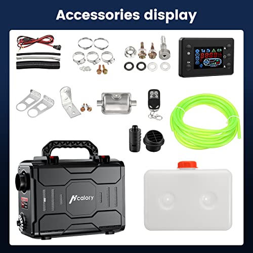 12V Portable Diesel Air Heater 5KW with Bluetooth APP Control and LCD Monitor Y8136