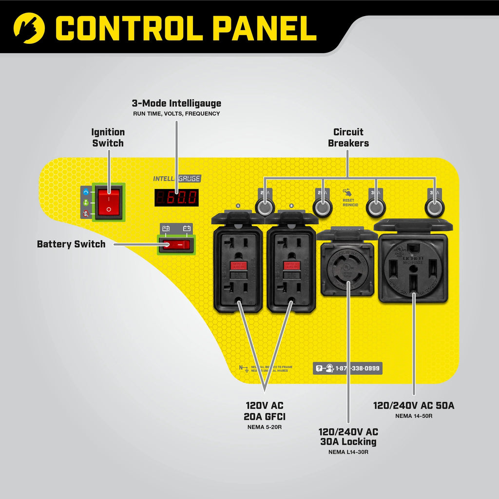 Portable Generator with Wireless Remote Start V161