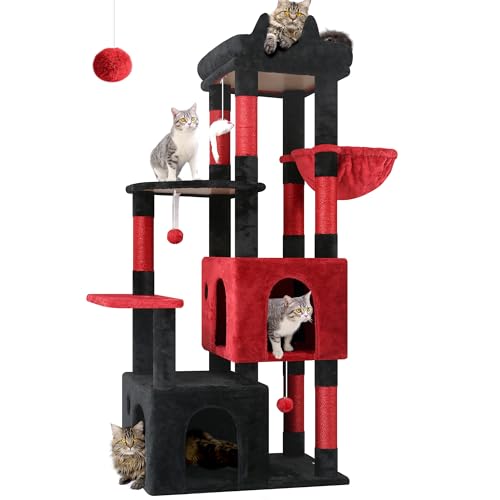 Light Grey Heavy Duty Cat Tree with Scratching Post F50867