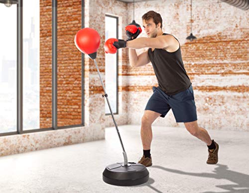Height Adjustable Punching Bag with Stand U595486