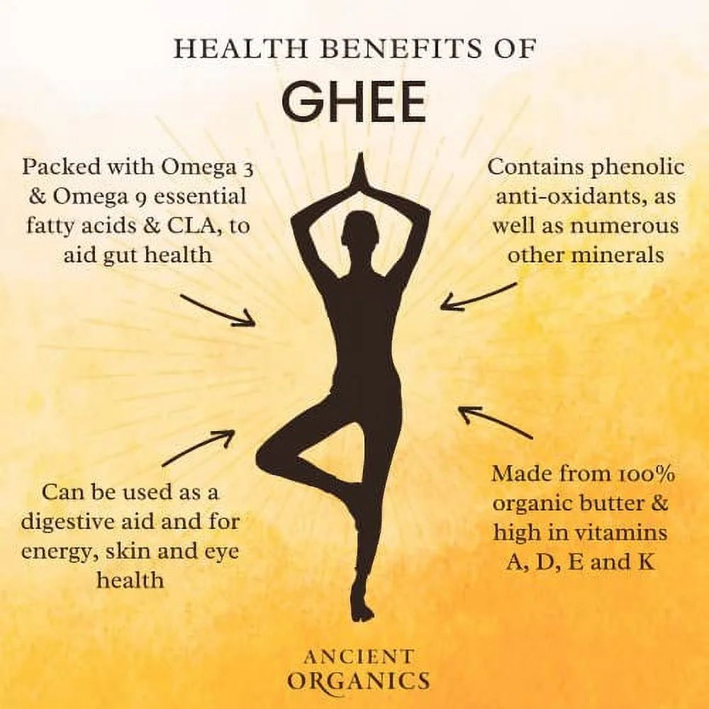 32 Fl Oz 2-Pack Organic Grass-Fed Ghee Butter Q92517