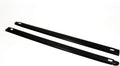 Black Ribbed Truck Bed Rail Caps Set of 2 Z540595
