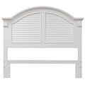 White Wood Queen Panel Headboard S92885