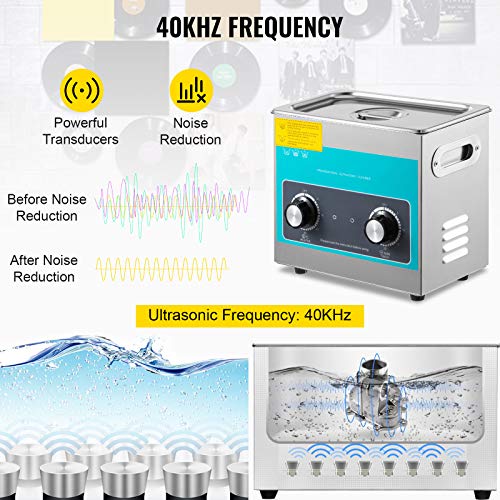 3L 40kHz 304 Stainless Steel Ultrasonic Cleaner L277719