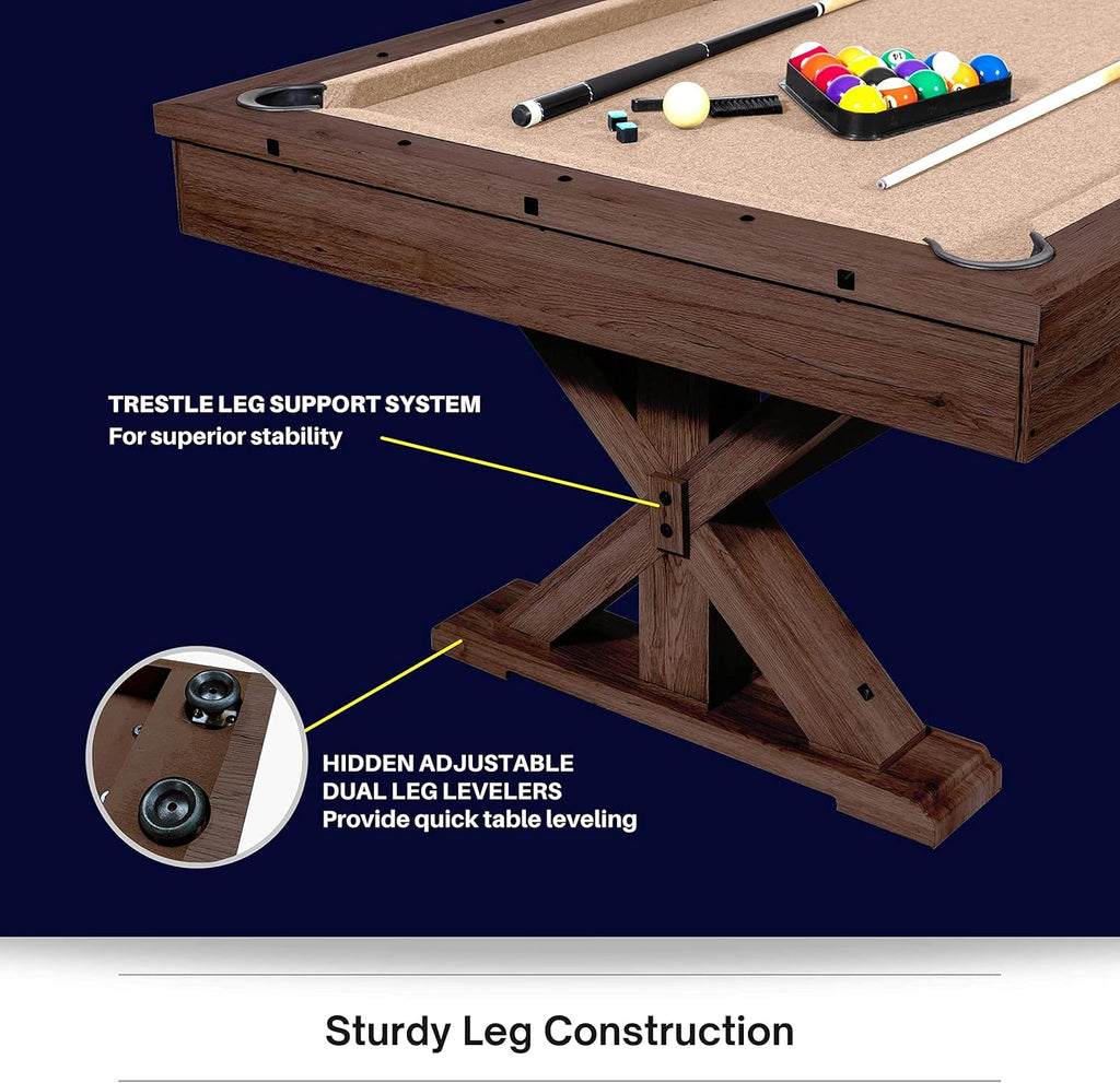 3 in 1 Multi Game Pool Table with Dining Top K602844