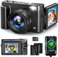 48MP 4K Digital Camera with 3'' Flip Screen 16X Digital Zoom D1638